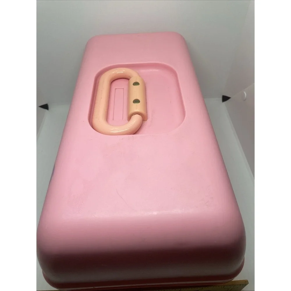 Vintage Pink Caboodles Makeup Jewelry Carrying Case #2425 Jewelry‎ Organizer